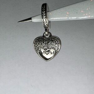 Authentic Retired Pandora I Love My Mom Dangle Charm
